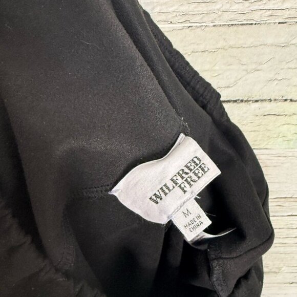 Aritzia Wilfred Free Daria Vegan Suede Black Leggings Women’s medium - Picture 7 of 8